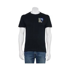 Eat Fish Chill Repeat Fishing Black Crew Neck Short Sleeve Men’s T Shirt Size XL